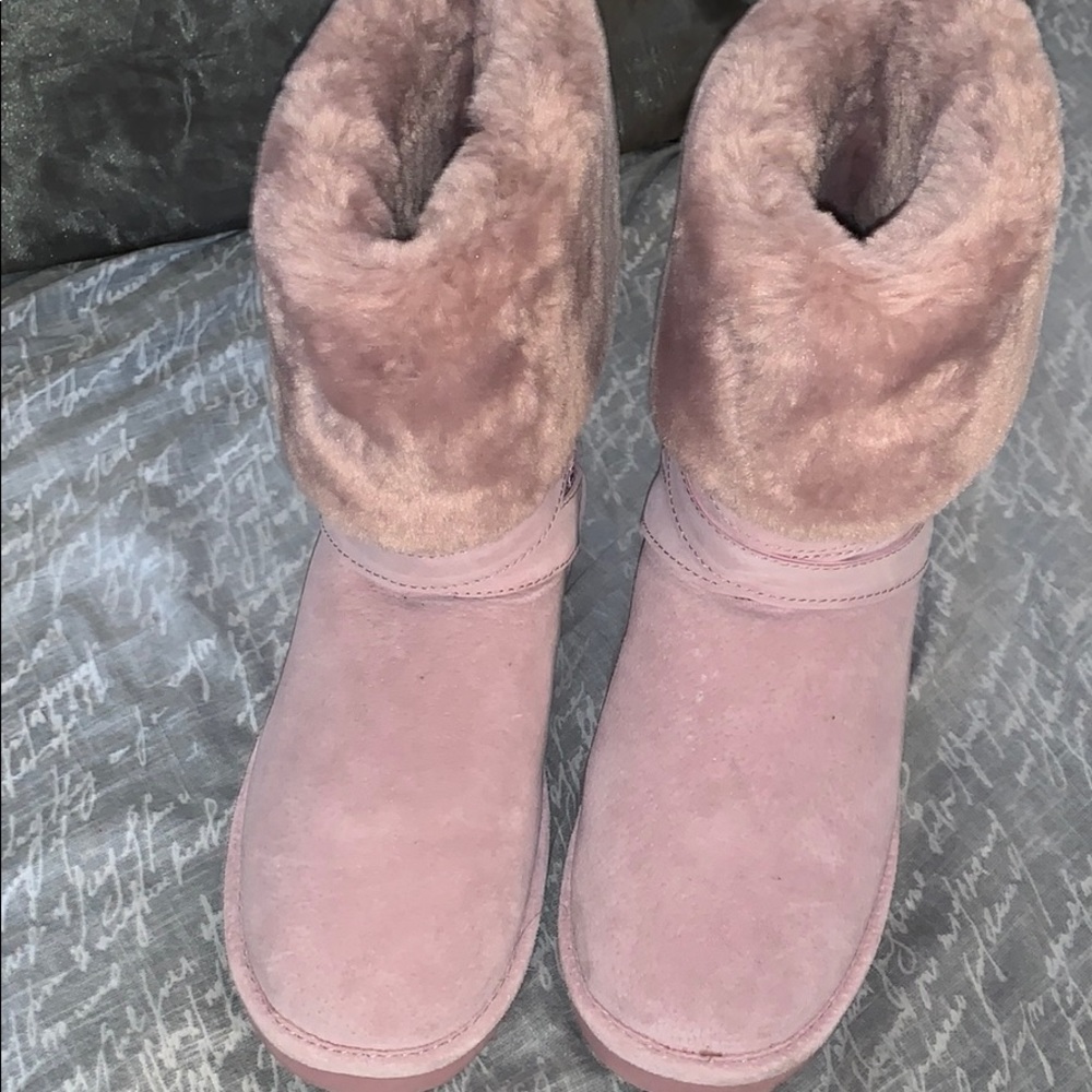 Pink Fur Boots